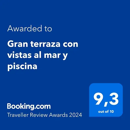 公寓 Gran Terraza Con Vistas Al Mar Y Piscina 貝尼多姆